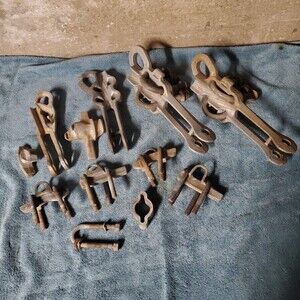 Dead-end Clamps & U Bolts (11 Piece Lot) Hammond & Maclean Power Systems
